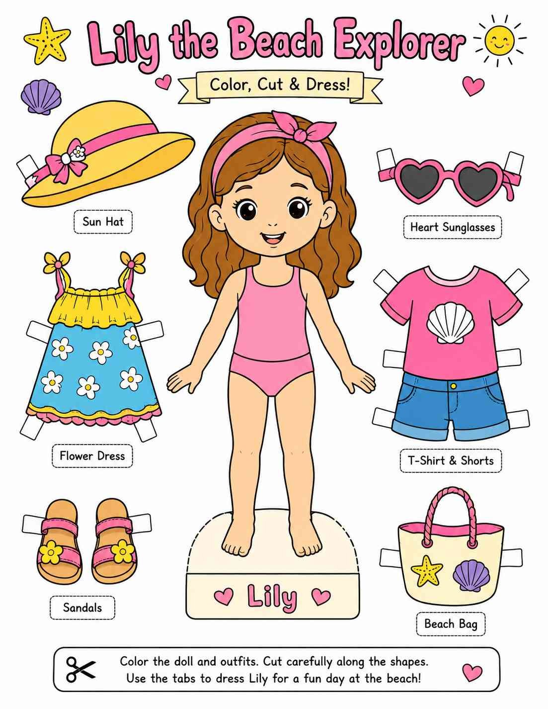 Lily the Beach Explorer — Full Color
